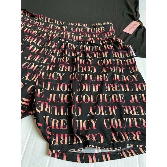 JUICY COUTURE Sz 2X Shorts Top Set Sleepwear Plus - Picture 6 of 12